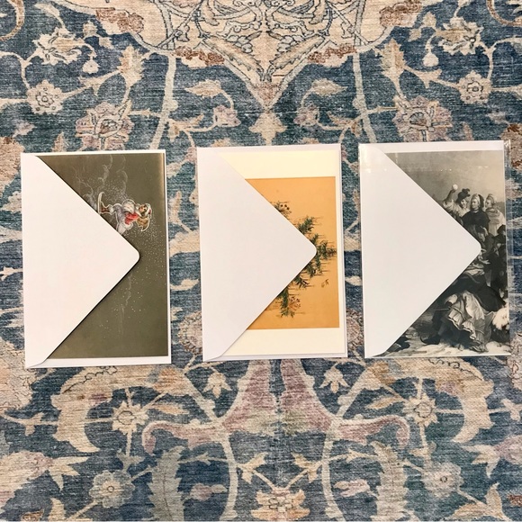 🎄Vintage Style Christmas Cards set of 3 New - Picture 7 of 7